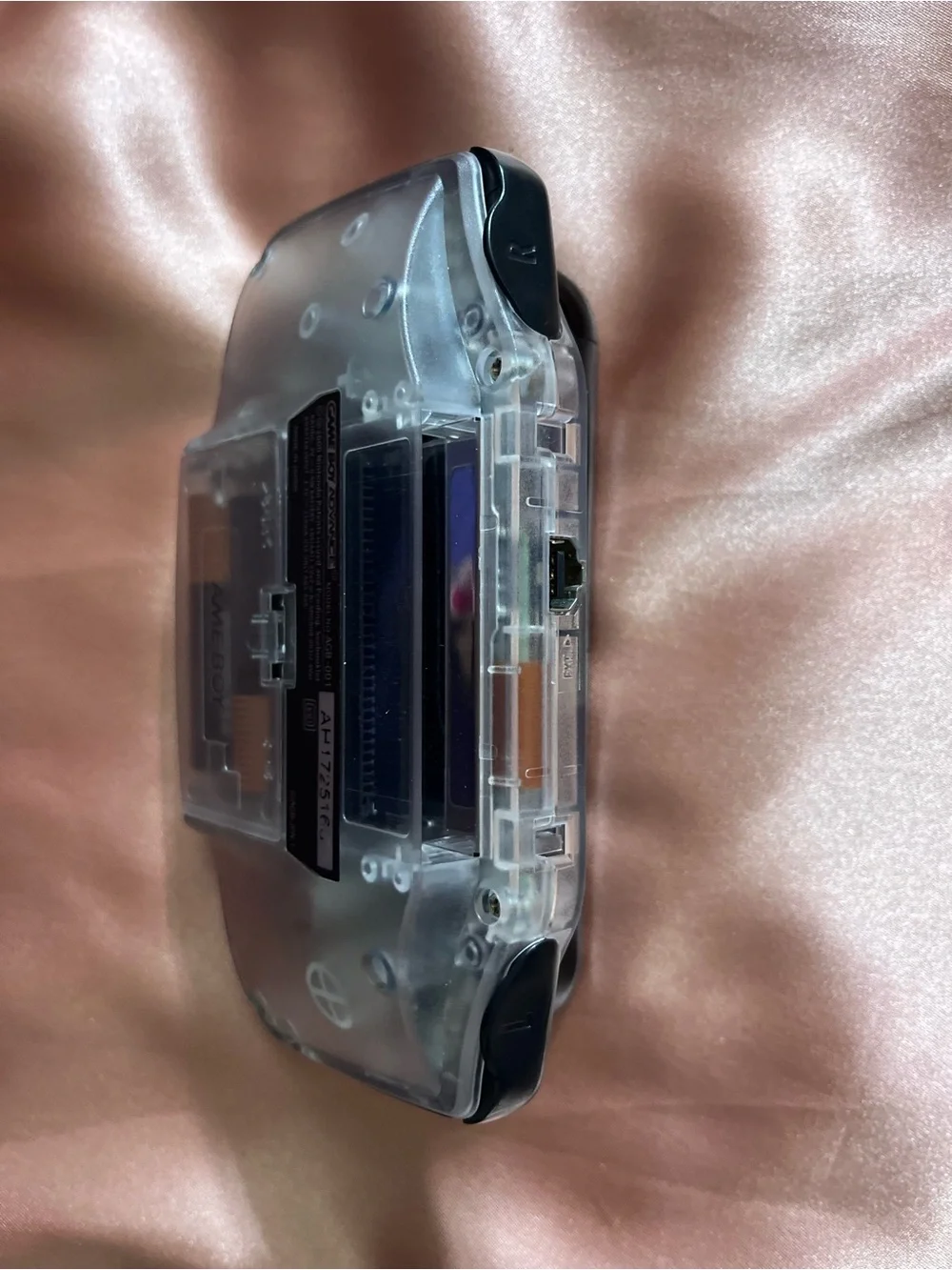 Nintendo Game Boy Advance - Clear/Transparent Shell with Black Trim
